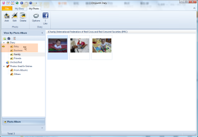 Drag and drop to reorganize photos